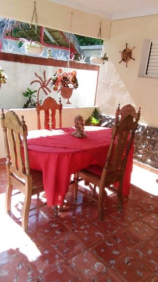 'Back terrace' Casas particulares are an alternative to hotels in Cuba.